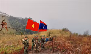 Phối hợp tuần tra song phương trên tuyến biên giới Việt Nam - Lào