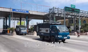 Yêu cầu đảm bảo an ninh, tránh tình trạng xe container đâm đổ cabin BOT Tân Đệ