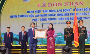 Huyện Kim Bảng (Hà Nam) đón nhận danh hiệu Anh hùng Lao động thời kỳ đổi mới
