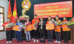 SEA Games 30: VĐV, HLV Hải Phòng được thưởng hơn 1,5 tỷ đồng