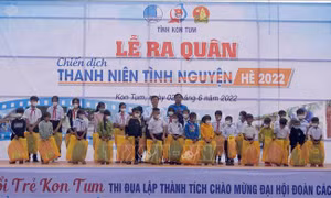 Kon Tum: Lễ ra quân Chiến dịch Thanh niên tình nguyện hè năm 2022