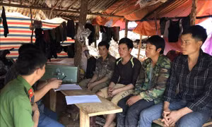 Sơn La: Tập kích điểm khai thác vàng trái phép tại xã Chiềng Lương