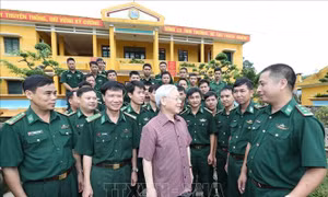 Tuổi trẻ Quân đội khắc ghi lời căn dặn của Tổng Bí thư Nguyễn Phú Trọng 
