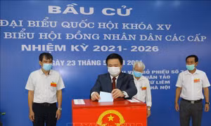 Nhiều đồng chí lãnh đạo Đảng, Nhà nước bỏ phiếu bầu cử tại Thủ đô Hà Nội
