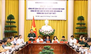 Công bố Lệnh của Chủ tịch nước về 6 luật vừa được Quốc hội thông qua