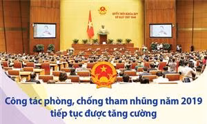 Công tác phòng, chống tham nhũng năm 2019 tiếp tục được tăng cường