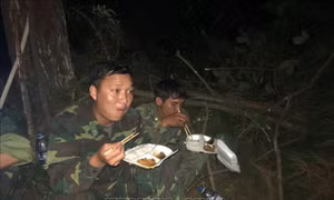 Thâu đêm chữa cháy rừng tại núi Hồng Lĩnh, Hà Tĩnh