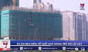 8% doanh nghiệp bất động sản niêm yết mất khả năng trả nợ lãi vay