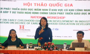 Phát triển giáo dục mầm non ở khu vực có khu công nghiệp, khu chế xuất