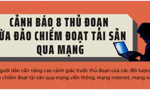 Cảnh báo 8 thủ đoạn lừa đảo chiếm đoạt tài sản qua mạng