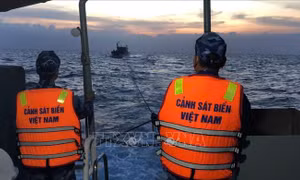 Bộ Tư lệnh Vùng Cảnh sát biển 1 cứu kịp thời tàu cá gặp nạn trên biển 
