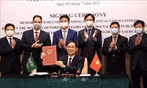 Bộ Ngoại giao Việt Nam và Bộ Ngoại giao Arab Saudi ký Bản ghi nhớ về tham vấn chính trị