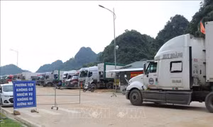 Cửa khẩu Tân Thanh sôi động hoạt động biên mậu
