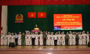TP Hồ Chí Minh: Ra mắt lực lượng Công an xã chính quy tại 58 xã 