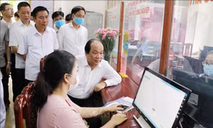 Tổ công tác của Thủ tướng Chính phủ làm việc tại Thái Nguyên về xây dựng Chính phủ điện tử