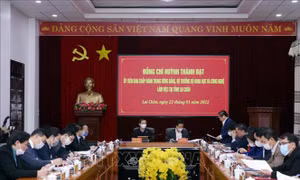 Bộ trưởng Bộ Khoa học và Công nghệ làm việc với tỉnh Lai Châu