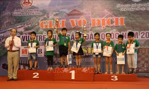 Bế mạc Giải Cờ vua trẻ xuất sắc toàn quốc năm 2018