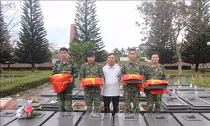 Gia Lai quy tập và an táng 4 hài cốt liệt sỹ