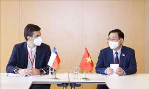 Chủ tịch Quốc hội Vương Đình Huệ hội kiến Chủ tịch Hạ viện Chile và Ấn Độ 