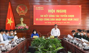 Thực hiện chặt chẽ công tác tuyển chọn và gọi công dân nhập ngũ