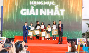 Tôn vinh nhiều tài năng nhí tại cuộc thi vẽ tranh về bảo vệ môi trường trong học đường