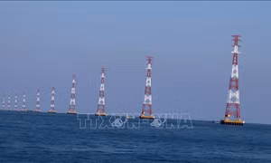 Đốc thúc tiến độ công trình đường dây 220 KV vượt biển Kiên Bình-Phú Quốc
