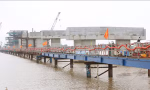 Cầu Đại Ngãi 2 vượt tiến độ, sẽ hoàn thành trong năm 2025