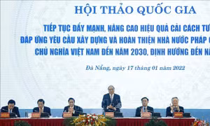 Lãnh đạo Đảng, Nhà nước chủ trì Hội thảo quốc gia về xây dựng và hoàn thiện Nhà nước pháp quyền XHCN