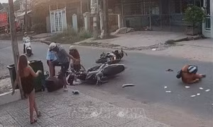 Nam thanh niên hành hung nữ sinh sau khi va chạm giao thông