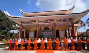 Khánh thành công trình trùng tu, tôn tạo Khu lưu niệm Nữ tướng Nguyễn Thị Định