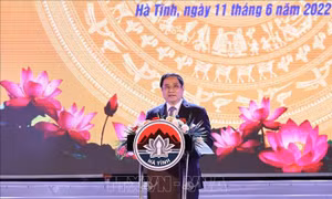 Thủ tướng đặt câu hỏi với Hà Tĩnh tại Lễ Kỷ niệm 65 năm Ngày Bác Hồ về thăm