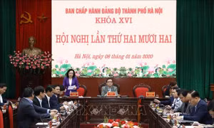 Năm 2020, Thành ủy Hà Nội tập trung thực hiện 9 nhiệm vụ trọng tâm