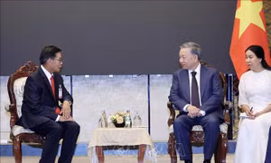 Chủ tịch nước Tô Lâm tiếp Chủ tịch Ủy ban Trung ương Mặt trận Lào xây dựng đất nước