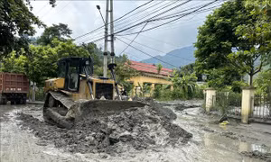 Lào Cai: Tập trung khắc phục hậu quả mưa lũ và sự cố vỡ cống hồ thải quặng đuôi