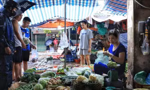 Ngày bão, chợ dân sinh ở Hà Nội vẫn dồi dào hàng hóa