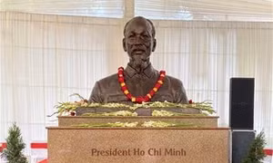 Trang trọng tổ chức lễ đặt tượng Chủ tịch Hồ Chí Minh tại New Delhi     