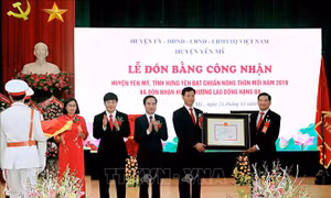 Xây dựng nông thôn kiểu mẫu gắn với phát triển đô thị ở Yên Mỹ, Hưng Yên 