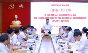 Sẽ tổ chức Hội nghị văn nghệ toàn quốc tổng kết 50 năm nền văn học, nghệ thuật Việt Nam sau ngày đất nước thống nhất