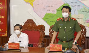 Lãnh đạo Bộ Công an làm việc tại Cần Thơ về công tác phòng, chống dịch COVID-19