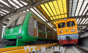 Đường sắt Cát Linh - Hà Đông đã được đóng điện lưới Quốc gia phục để chạy thử nghiệm