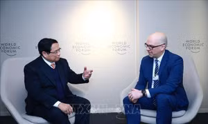 Thủ tướng Phạm Minh Chính gặp Thủ tướng Liechtenstein