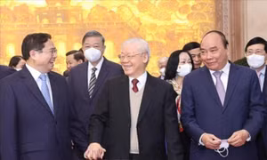Lãnh đạo Đảng và Nhà nước dự Hội nghị về kế hoạch phát triển KT-XH năm 2022