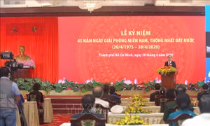 Long trọng Lễ kỷ niệm 45 năm Giải phóng miền Nam, thống nhất đất nước 