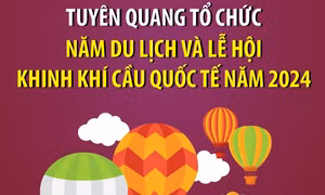Tuyên Quang tổ chức Năm du lịch và Lễ hội Khinh khí cầu quốc tế năm 2024