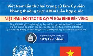 Việt Nam lần thứ hai trúng cử làm Ủy viên không thường trực HĐBA Liên hợp quốc