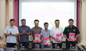 Bàn giao 4 mỏ cát phục vụ thi công cao tốc Cần Thơ - Cà Mau