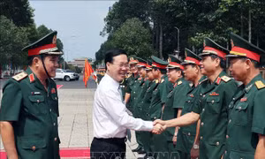 Chủ tịch nước Võ Văn Thưởng thăm và làm việc tại Quân khu 9