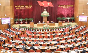 Ngày làm việc thứ nhất Hội nghị lần thứ 14 Ban Chấp hành Trung ương Đảng khóa XII