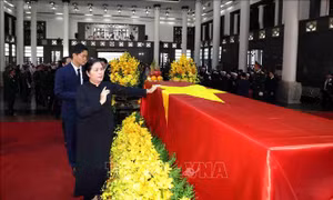 Đoàn các địa phương tiếp tục tới viếng Tổng Bí thư Nguyễn Phú Trọng