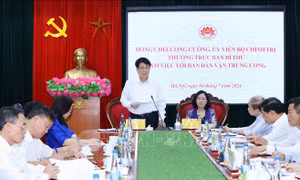 Thường trực Ban Bí thư làm việc với Ban Dân vận Trung ương